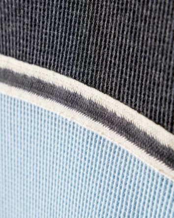 Boys Colorblock Thermal Long-Sleeve Tee - Blue/Grey, 