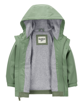 Baby Boy Midweight Color Block Jacket - Green, 