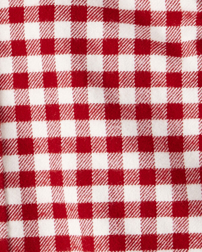 Baby Boy Plaid Organic Cotton Button-Front Flannel Shirt, image 3 of 4 slides