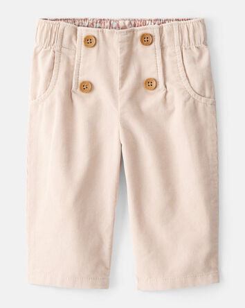 Baby Girl Corduroy Pants - Brown, 