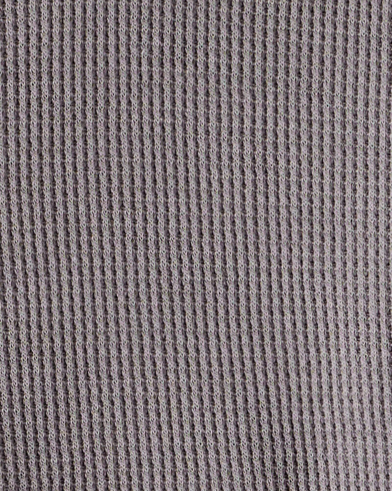 Baby Boy Waffle Knit Long-Sleeve Tee & Pant Set - Grey, image 3 of 4 slides