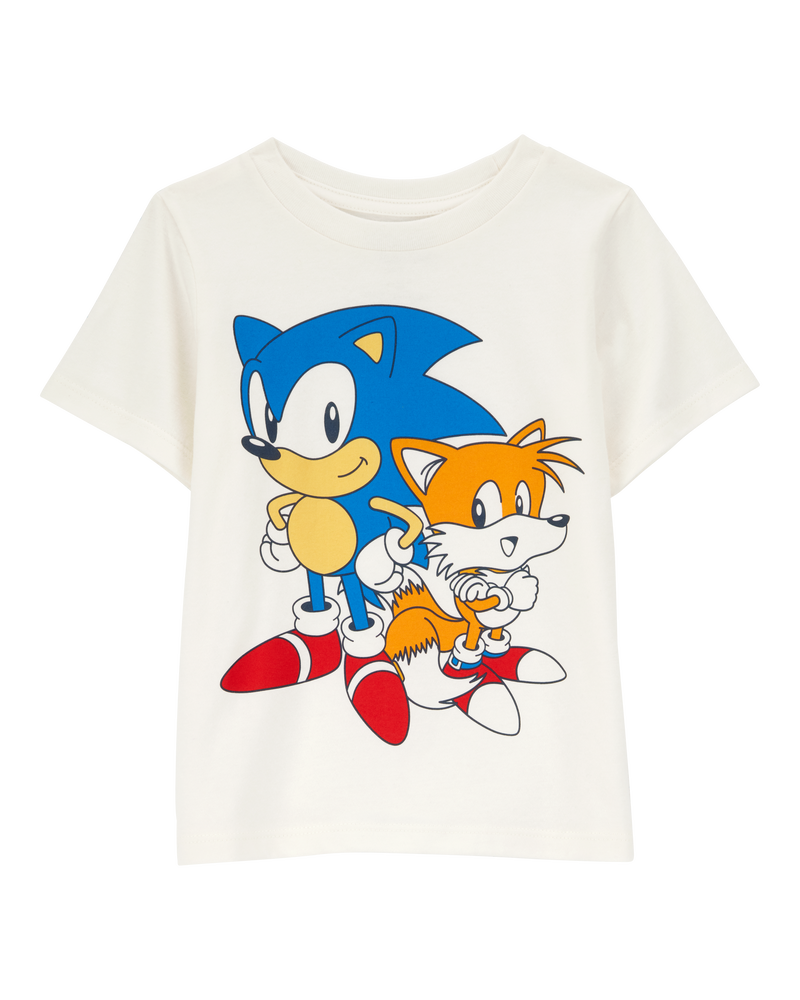 Toddler Sonic The Hedgehog Short-Sleeve Graphic Tee - Cream, image 1 of 2 slides