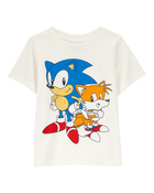 Toddler Sonic The Hedgehog Short-Sleeve Graphic Tee - Cream, image 1 of 2 slides