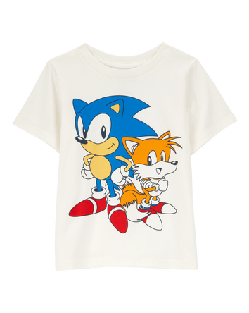 Toddler Sonic The Hedgehog Short-Sleeve Graphic Tee - Cream, 