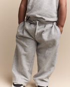 Toddler Girl Linda Wide Leg Pant - Heather Grey, image 1 of 7 slides