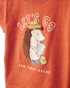 Toddler Boy Hedgehog Short-Sleeve Graphic Tee - Orange, image 2 of 4 slides