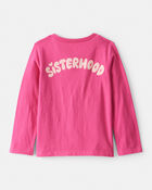 Toddler Girl Sisterhood Long-Sleeve Graphic Tee - Pink, image 2 of 5 slides