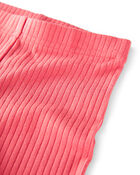 Toddler Girl 2-Pack Organic Cotton Ribbed Pedal Shorts, image 3 of 9 slides