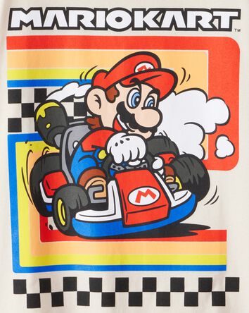 Boys Mario Kart &trade; Short-Sleeve Graphic Tee - Cream, 