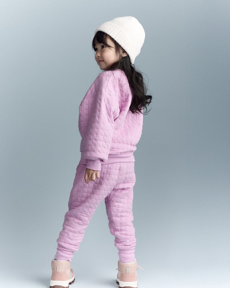 Toddler Girl Apr&egrave;s Ski' Dolman-Sleeve Sweatshirt - Lilac, image 3 of 6 slides