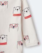 Toddler Otter Print Long-Sleeve Relaxed Graphic Tee - Cream, image 7 of 7 slides
