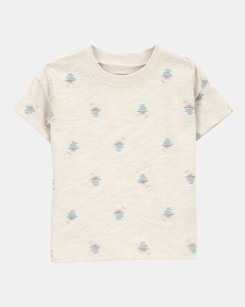 Baby Boy 2-Piece Sunset Tee & Shortall Set - Brown, 