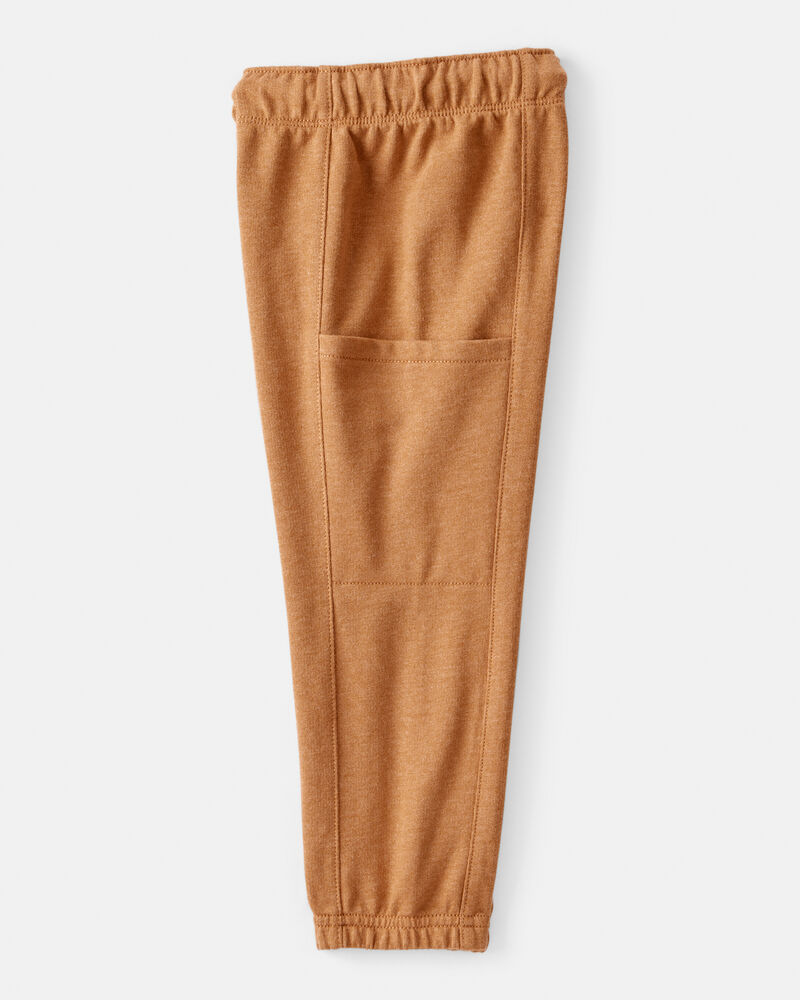 Toddler Boy 2-Piece Dinosaur Hoodie & Pant Set - Cream/Brown, image 3 of 7 slides