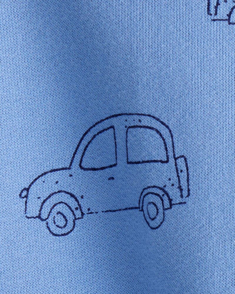 Baby Boy 2-Piece Car Little Brother Long-Sleeve Bodysuit Pant Set - White/Blue, image 5 of 7 slides