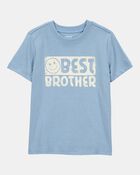 Toddler Boy Best Brother Short-Sleeve Graphic Tee - Blue, image 1 of 3 slides
