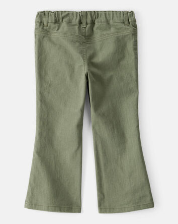 Toddler Girl Cotton Flare Pants - Green, 
