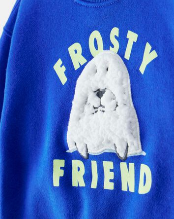 Baby Boy DayDream Fleece Seal Pullover Sweatshirt - Blue, 