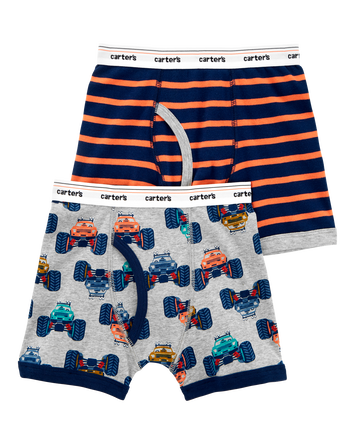 2-Pack Cotton Boxer Briefs Underwear, 