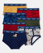 Boys 7-Pack Construction Print Brief Underwear, image 1 of 2 slides
