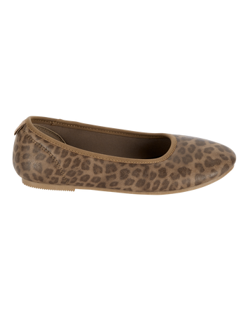 Kid Leopard Ballet Flats, 