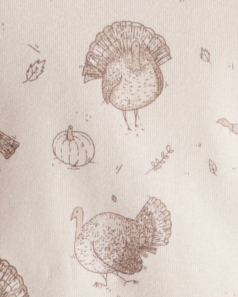 Baby 2-Piece Organic Overall Set in Autumn Grove Print, image 4 of 6 slides