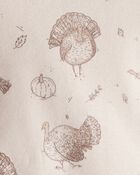 Baby 2-Piece Organic Overall Set in Autumn Grove Print, image 4 of 6 slides