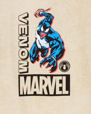 Kid Superhero Long-Sleeve Graphic Tee - Tan, 