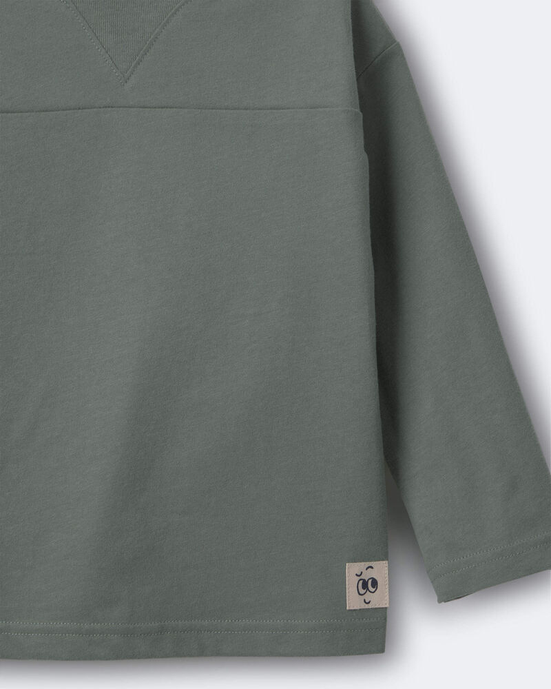 Toddler Boy Chillin' Long-Sleeve Relaxed Graphic Tee - Olive, image 7 of 7 slides