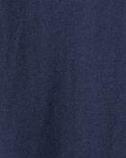 Toddler Boy Long-Sleeve Pocket Tee - Navy, image 2 of 3 slides