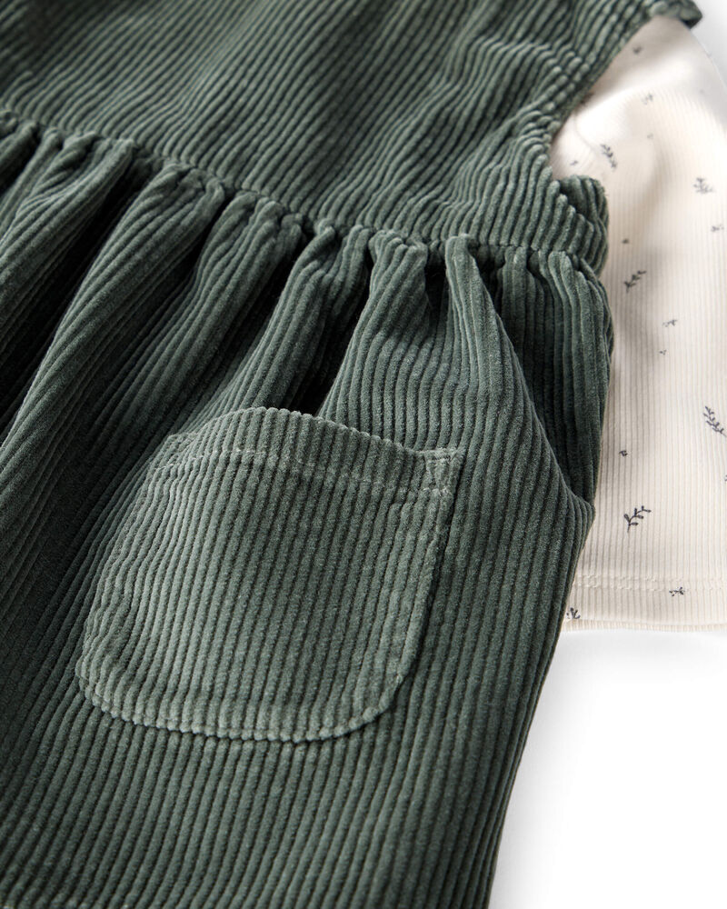 Baby Girl 2-Piece Organic Cotton Jumper Set, image 4 of 7 slides