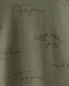 Baby Boy Dinosaur Print Long-Sleeve Tee - Green, image 2 of 3 slides