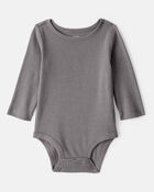 Baby Girl 2-Piece Leopard Print Long-Sleeve Dress Set - Grey/Brown, image 3 of 6 slides