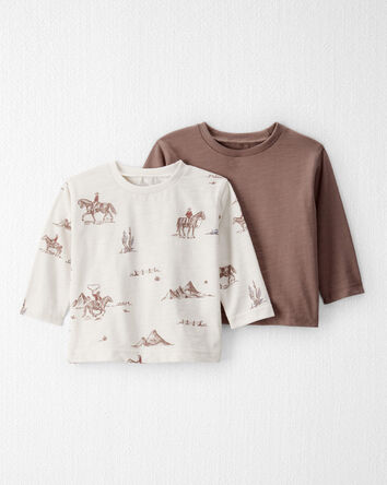 Baby Boy 2-Pack Organic Cotton Tees, 