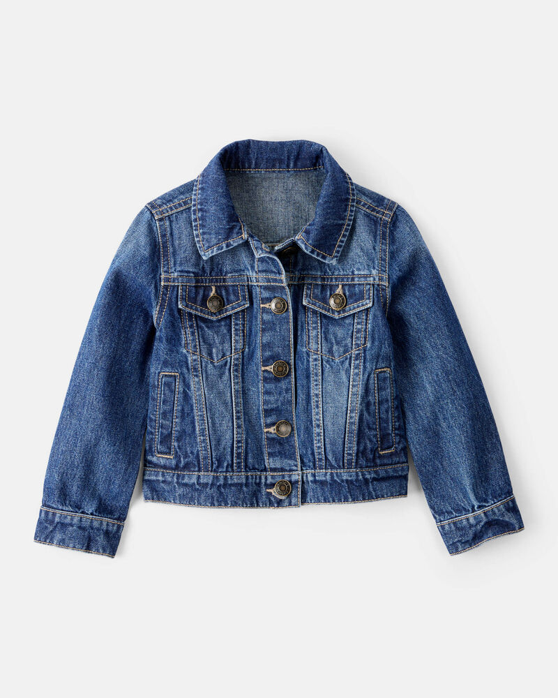 Toddler Denim Jacket - Dark Wash, image 1 of 4 slides