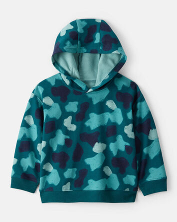 Toddler Boy Camo Hoodie - Teal, 