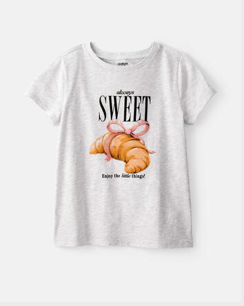 Girls Always Sweet Short-Sleeve Graphic Tee - Grey, 