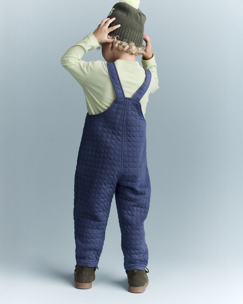 Toddler Wide-Leg Overalls - Dark Blue, image 5 of 6 slides