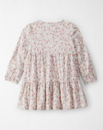 Toddler Girl Organic Cotton Dress in Prairie Blossom Print, 