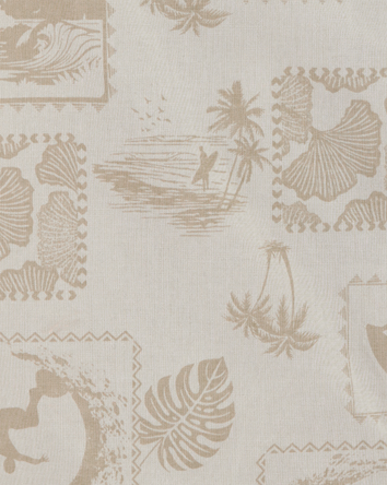 Boys Safari Short-Sleeve Button-Down Shirt - Khaki, 