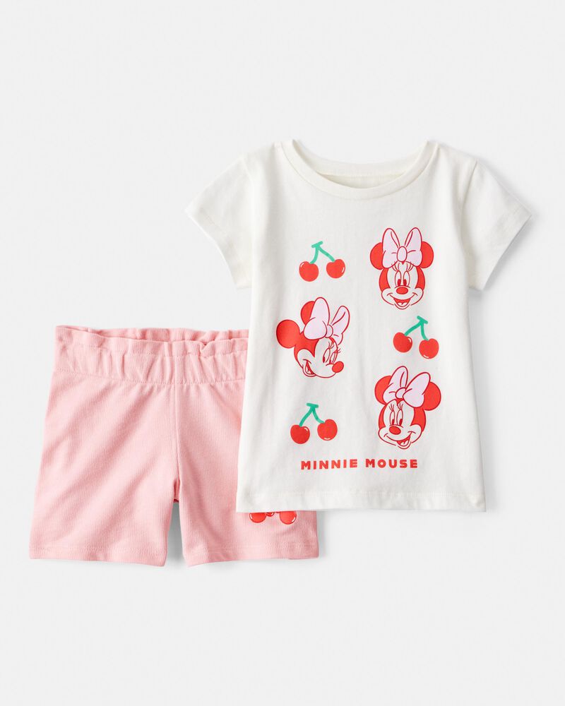 Baby Girl 2-Piece Minnie Mouse Outfit Set, image 1 of 4 slides