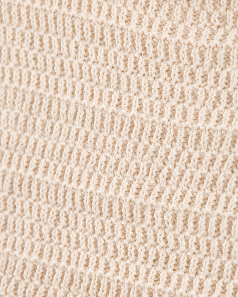Baby Crotchet Knit Tank - Ivory, image 2 of 4 slides