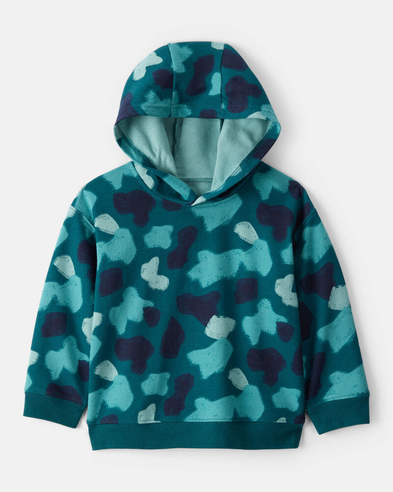 Toddler Boy Camo Hoodie - Teal, image 1 of 3 slides