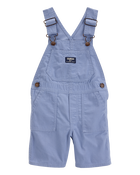 Toddler Canvas Shortalls - Blue, image 1 of 4 slides