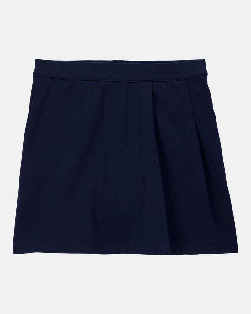 Kid 2-Pack Ponte Knit Uniform Skirts - Navy, image 2 of 4 slides