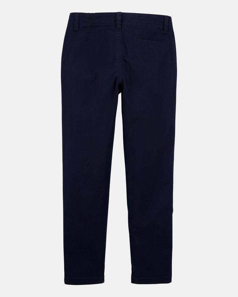 Kid 2-Pack Slim Tapered Chino Pants - Navy, image 3 of 4 slides