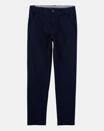 Kid Slim Tapered Chino Pants - Navy, 