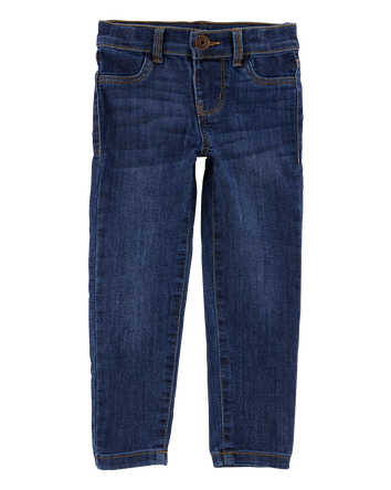 Baby Dark Blue Wash Skinny-Leg Jeans, 
