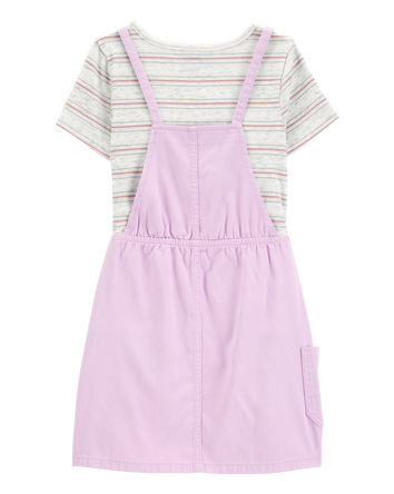 Kid 2-Piece Tee and Skirtall Set-Purple, 