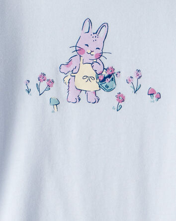 Toddler Girl Bunny Long-Sleeve Graphic Tee - Blue, 