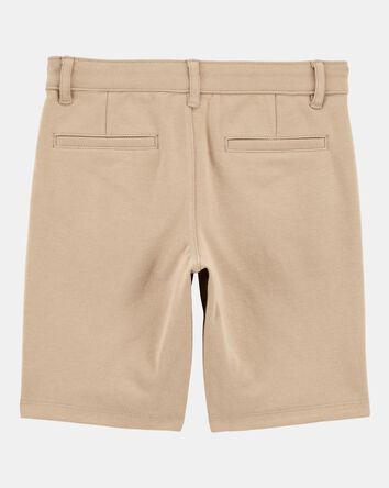 Kid Ponte Knit Uniform Pants - Khaki, 